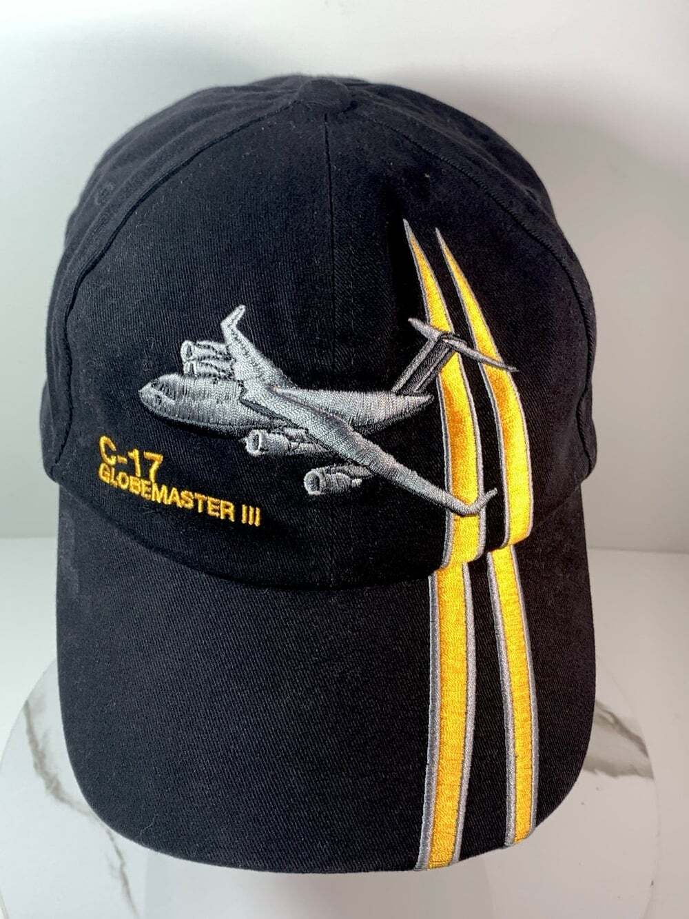 Boeing C-17 Aircraft Black embroidered baseball cap